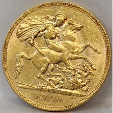 AUSTRALIA 1930 . ONE 1 SOVEREIGN . PERTH . GOLD